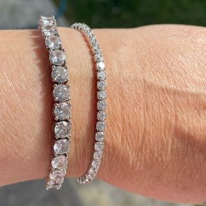 Stunning Moissanite tennis bracelet